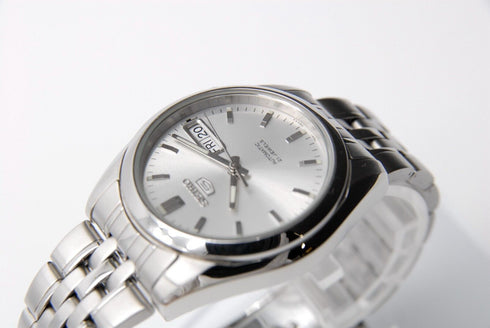 【 N MINT+ 】 Seiko 5 7S26-01V0 Day/Date Silver Dial 21 Jewels AT Watch from JAPAN